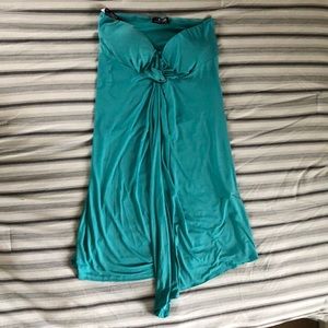 Gorgeous strapless blue dress